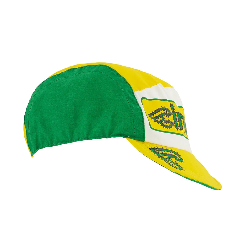 Cycling Cap Explorer Cactus Yellow/White - Bicycle Warehouse