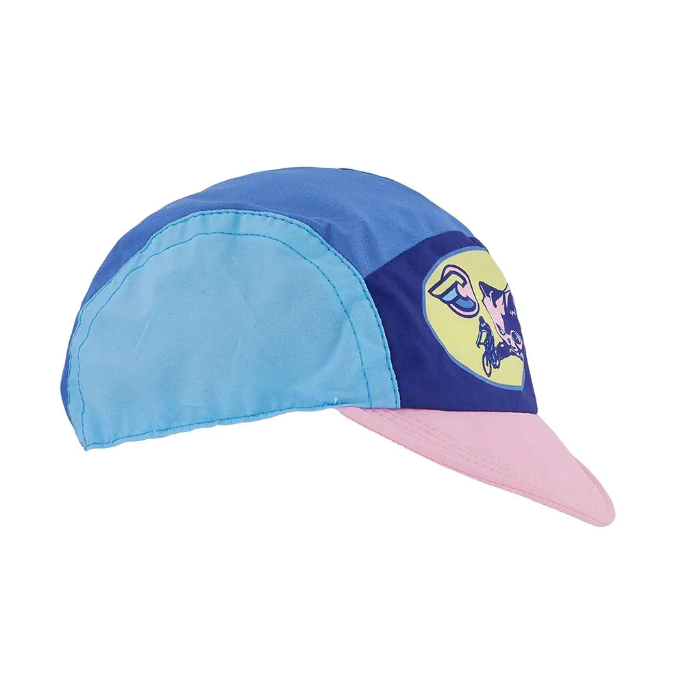Cycling Cap Explorer Shana Sadeghi Ray Kitten Blue - Bicycle Warehouse