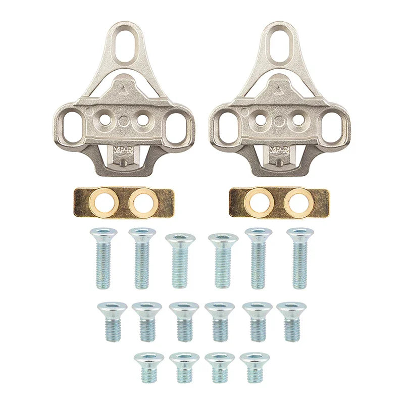 Sunlite 3-Bolt Road Shoe to SPD Pedal Cleats Silver SPD Cleat adapters only Alloy - Bicycle Warehouse
