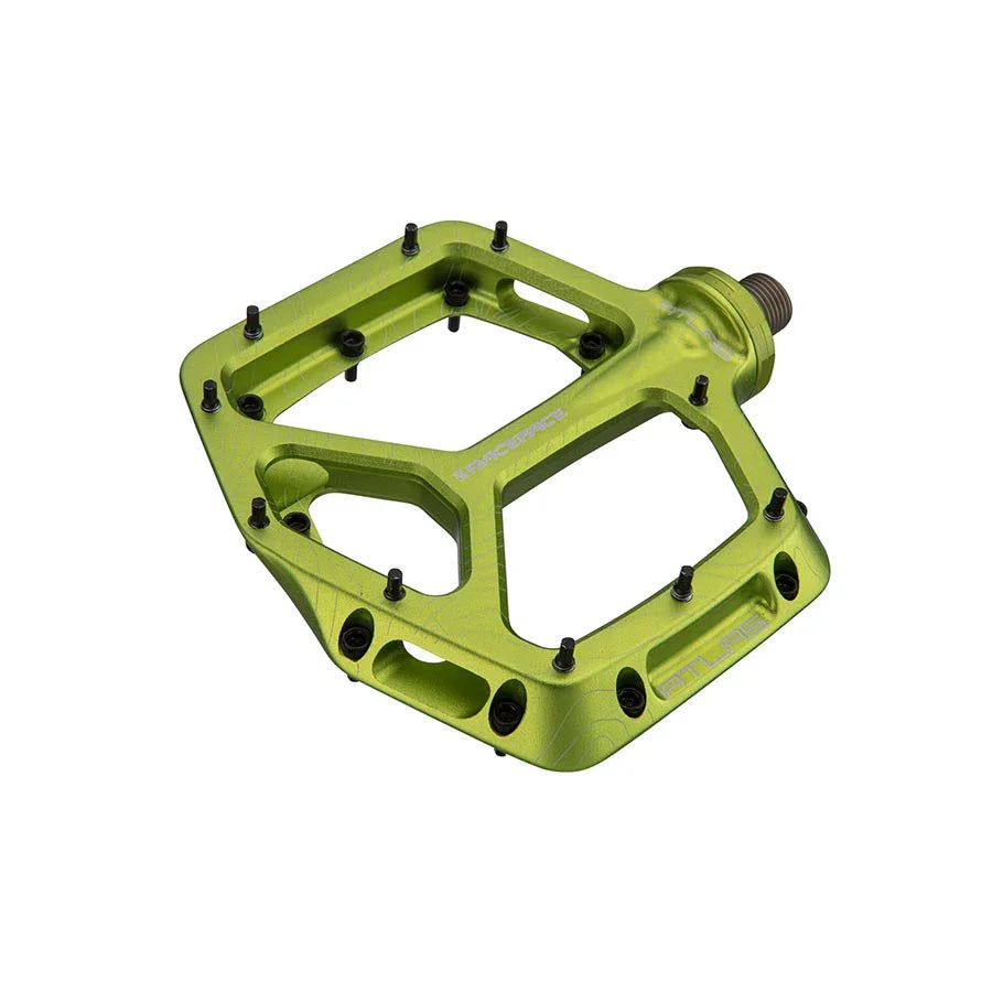 RaceFace Atlas Pedals - Platform Aluminum 9/16" Green - Bicycle Warehouse