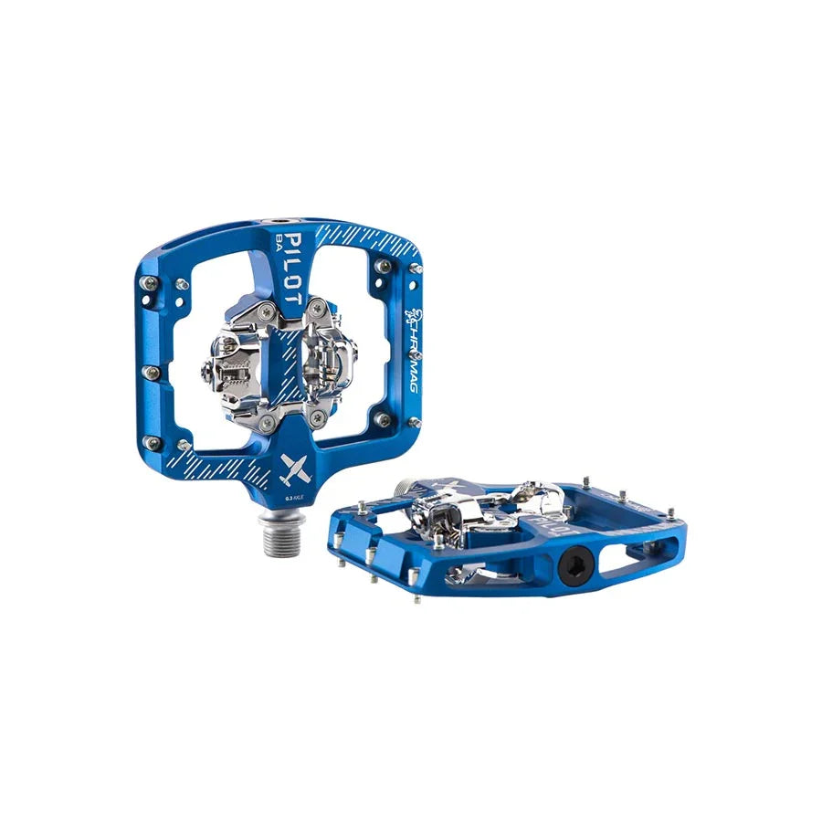Pilot BA SPD Pedals Blue - Bicycle Warehouse