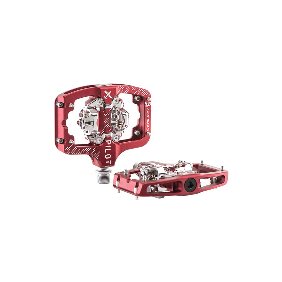 Pilot SPD Pedals Red - Bicycle Warehouse