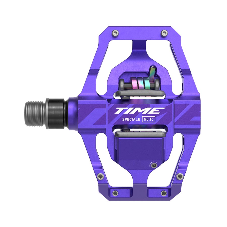 Time Speciale 10 Pedals - Dual Sided Clipless Platform Aluminum 9/16" Purple Large B1 - Bicycle Warehouse