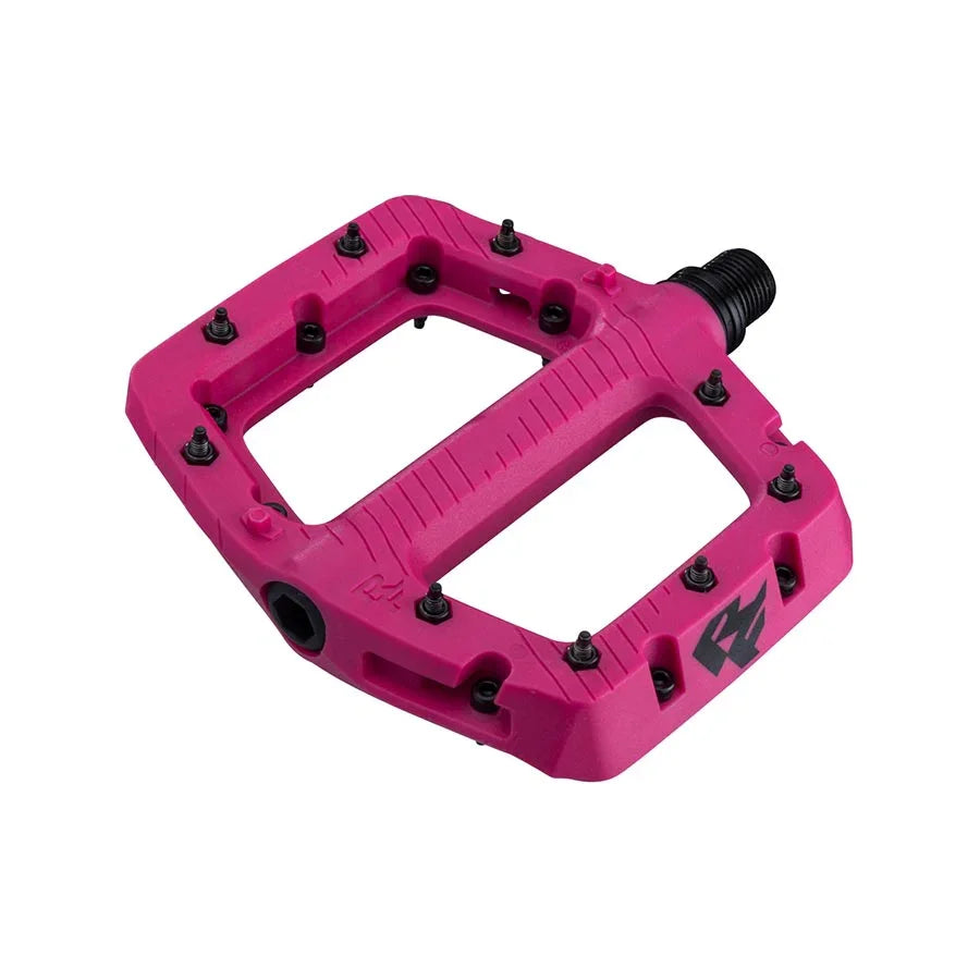 RaceFace Chester Pedals - Platform Composite 9/16" Small Magenta - Bicycle Warehouse