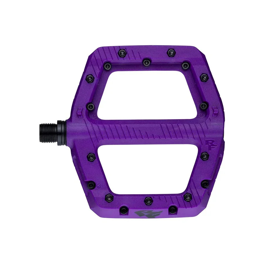 RaceFace Chester Pedals - Platform Composite 9/16" Small Purple - Bicycle Warehouse