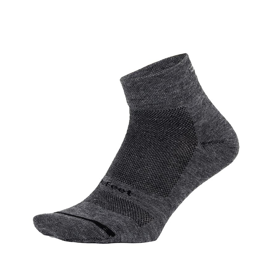 Wooleator Pro 1" Gravel Gray Socks 7-9 - Bicycle Warehouse