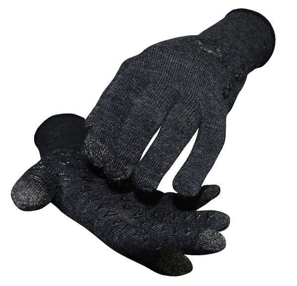 DuraGlove ET Wool Gloves Small Black - Bicycle Warehouse