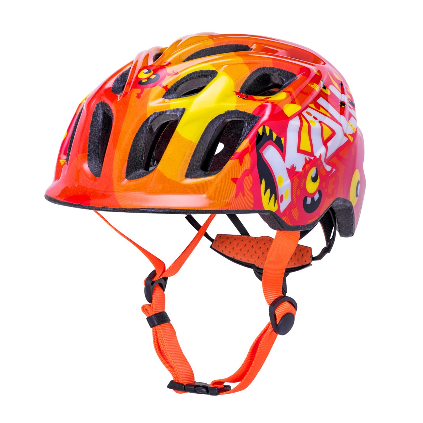 Chakra Child Helmet X-Small Monsters Orange - Bicycle Warehouse