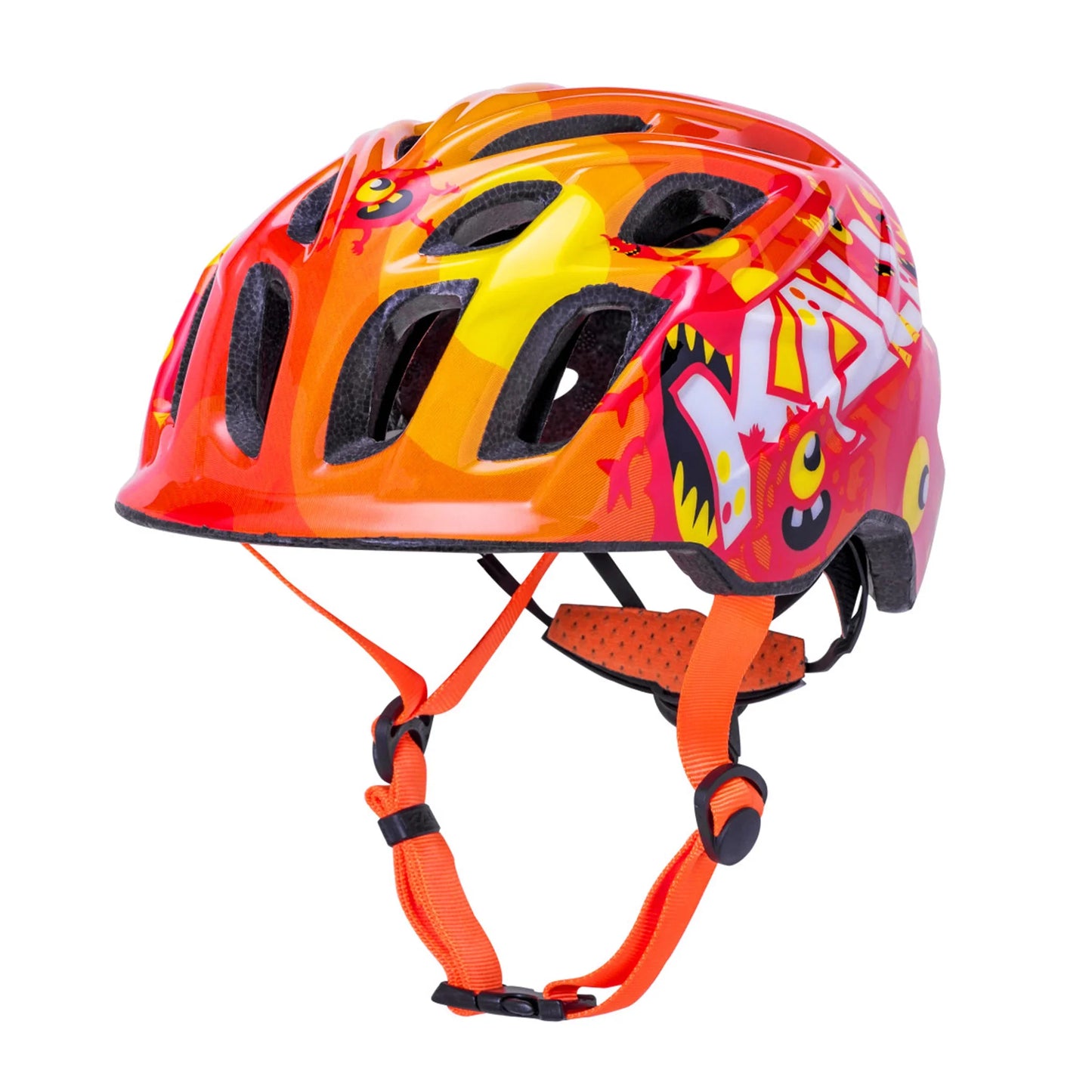 Chakra Child Helmet X-Small Monsters Orange - Bicycle Warehouse