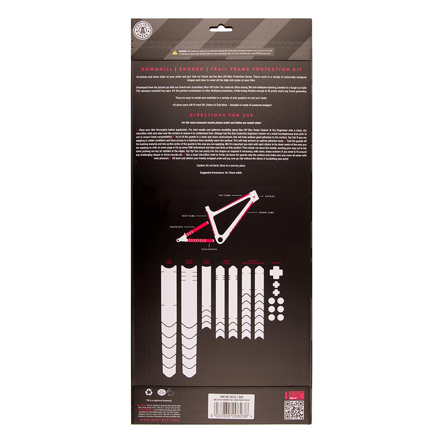 DH/Enduro/Trail Frame Protection Kit - 45-Piece Kit Bolt - Bicycle Warehouse