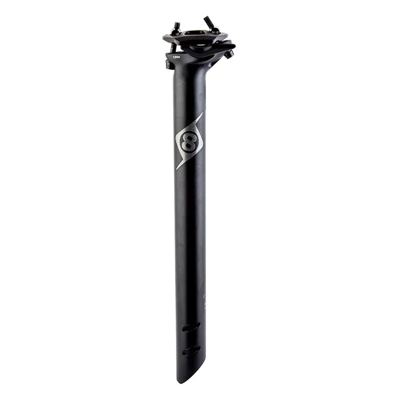 Spire II Seatpost 27.2mm 350mm Black AL6061 15mm - Bicycle Warehouse