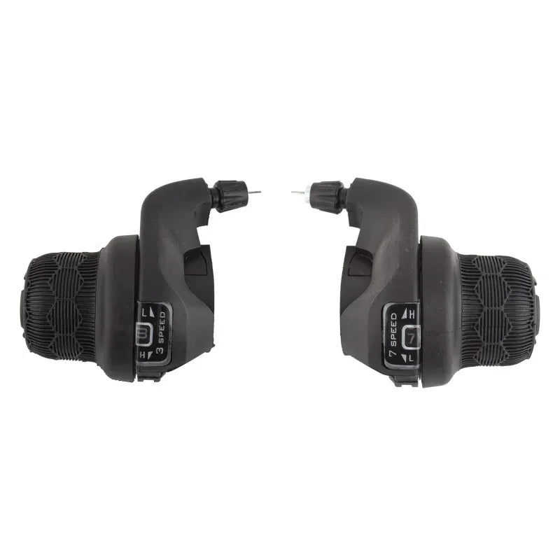Sunlite TS Twist Shifter Pair 3x7sp 2 to 1 Blk - Bicycle Warehouse