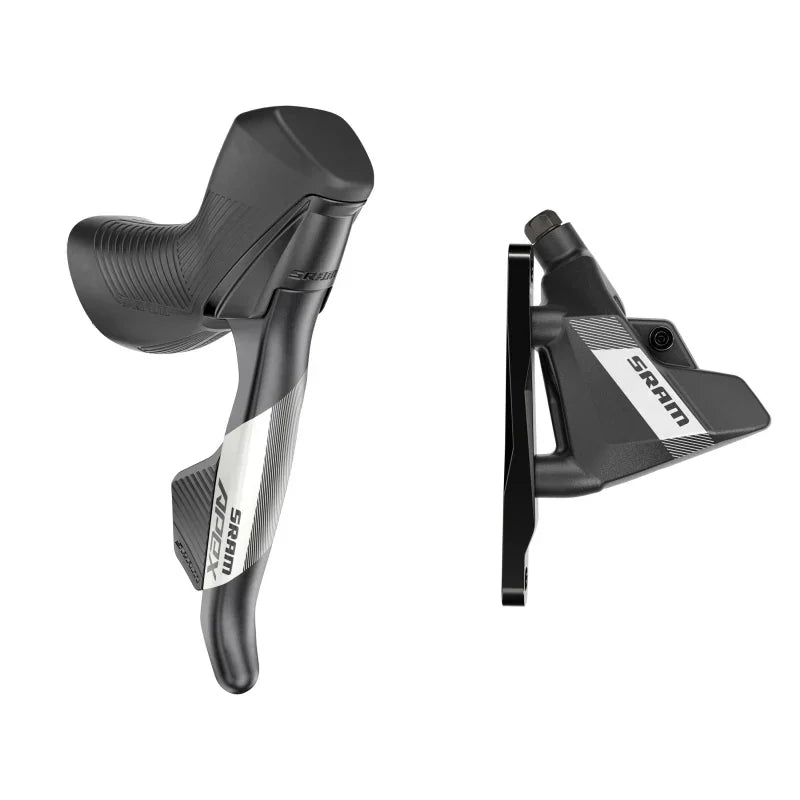 Apex AXS eTap Shift/Brake Lever Hydraulic Disc Brake Caliper - Right/Rear 12-Speed Flat Mount 20mm Offset BLK D1 - Bicycle Warehouse