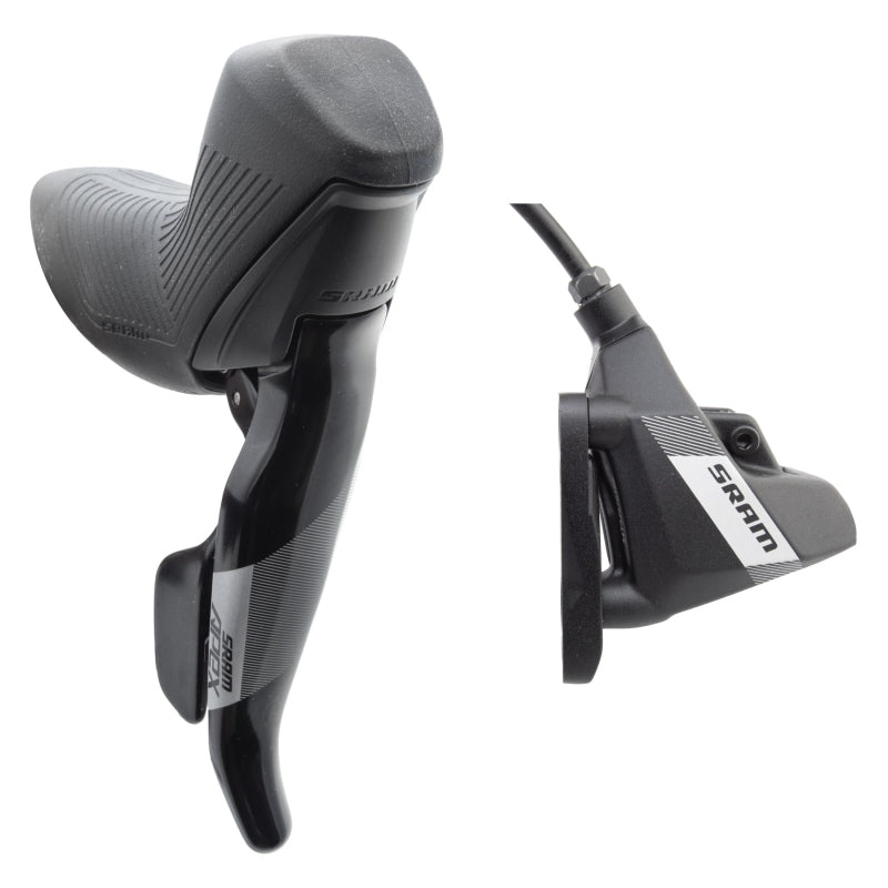 Apex Shift/Brake Lever Hydraulic Disc Brake Caliper - Right/Rear 12-Speed DoubleTap Flat Mount 20mm Offset BLK D1 - Bicycle Warehouse