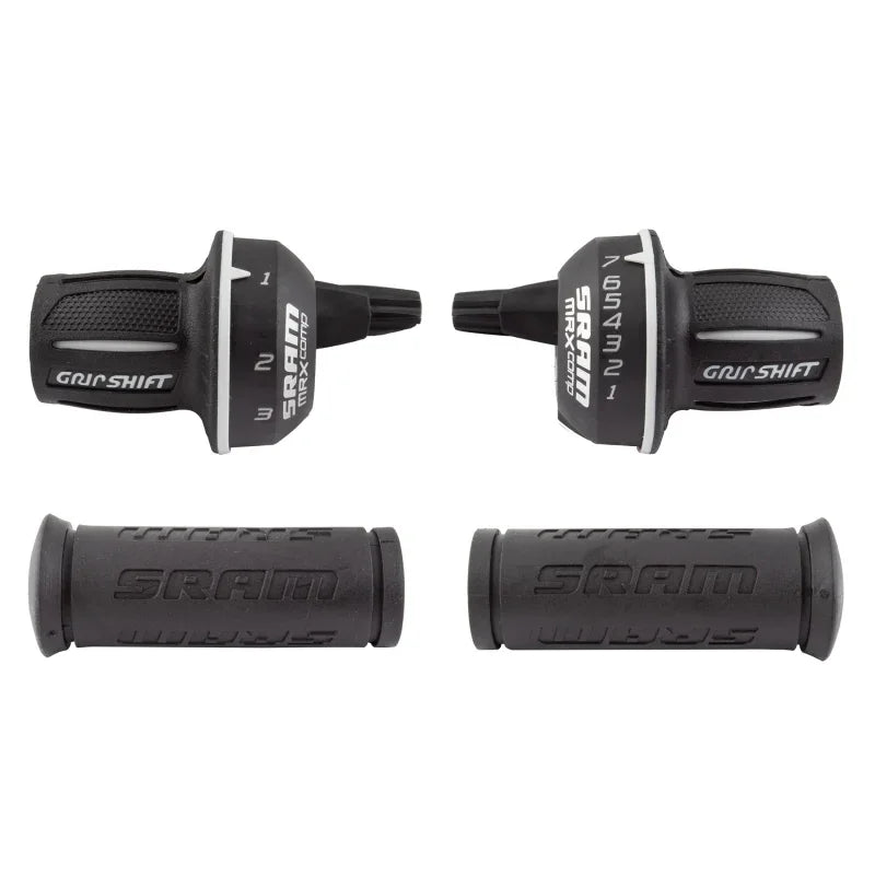MRX Comp Shifter Set 7 Speed Rear Microfriction Front Includes Stationary Grips - Bicycle Warehouse