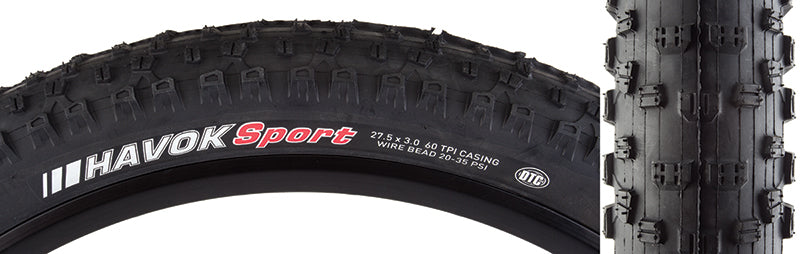 Havok Sport DTC 27.5x3.0 Standard Tire - Bicycle Warehouse