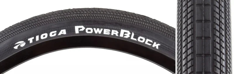 PowerBlock Tire - 20 x 1.6 Clincher Wire Black 60tpi - Bicycle Warehouse