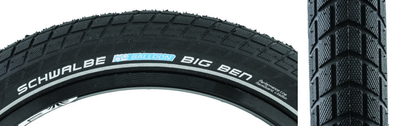 Big Ben Tire 26x2.15 Wire Clincher Endurance RaceGuard 67TPI Black - Bicycle Warehouse