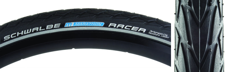 Marathon Racer Tire 700x30C Wire Clincher SpeedGrip RaceGuard 67TPI Black - Bicycle Warehouse