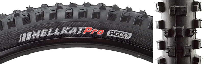 Hellkat Tire - 29 x 2.4 Tubeless Folding Black 60tpi AEC - Bicycle Warehouse