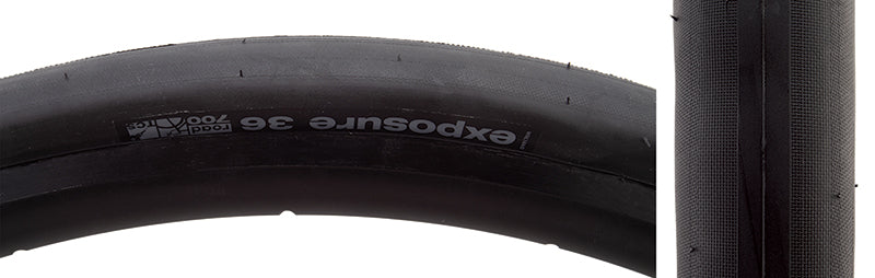 Exposure Tire - 700 x 36 TCS Tubeless Folding Black - Bicycle Warehouse