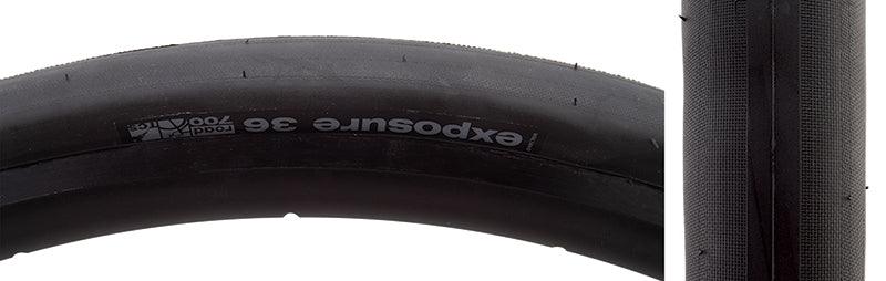 Exposure Tire - 700 x 36 TCS Tubeless Folding Black - Bicycle Warehouse