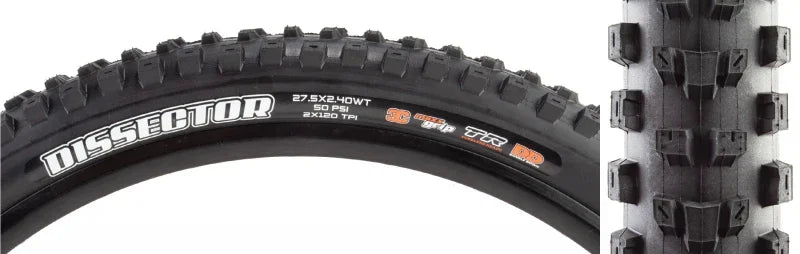Dissector Tire 27.5x2.4" 3CG/DD/TR/WT - Bicycle Warehouse