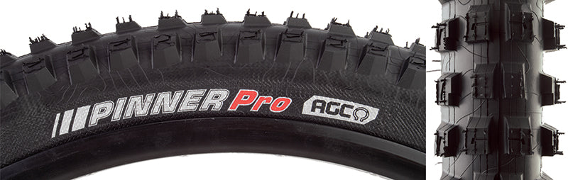 Pinner Pro Tire - 27.5 x 2.4 Tubeless Folding Black AGC - Bicycle Warehouse