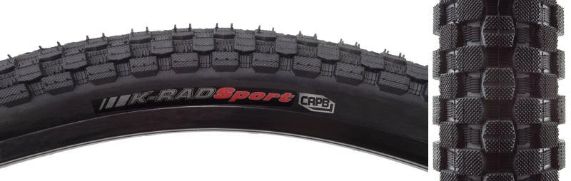 K-Rad Tire - 24 x 2.3 Clincher Wire Black - Bicycle Warehouse