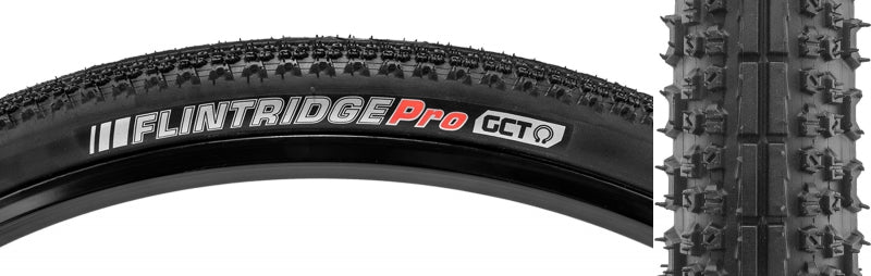 Flintridge Pro Tire - 700 x 45 Tubeless Folding Black 120tpi GCT - Bicycle Warehouse