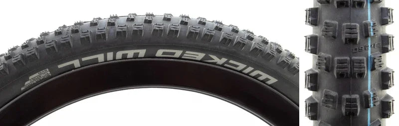 Wicked Will Mountain Tire 29x2.60 Wire Tubeless Ready Addix Speedgrip Super Trail TL Easy Black - Bicycle Warehouse