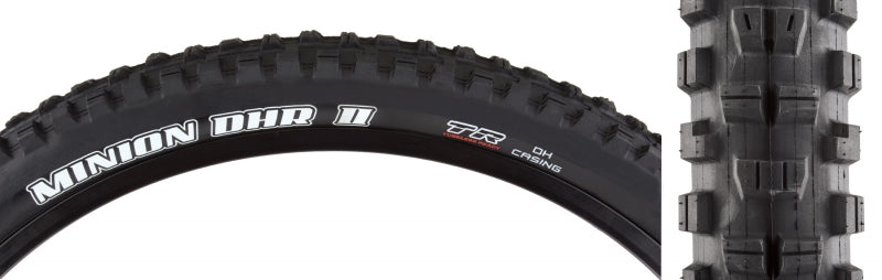 Minion DHR II Tire - 29 x 2.4 Tubeless Wire BLK BikePark DH Wide Trail - Bicycle Warehouse