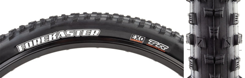 Forekaster Tire - 29 x 2.4 Tubeless Folding Black Dual EXO - Bicycle Warehouse