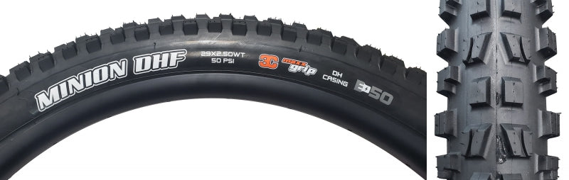 Minion DHF Tire, 3CG DH Wide Trail E-50 - 29 x 2.5" - Bicycle Warehouse