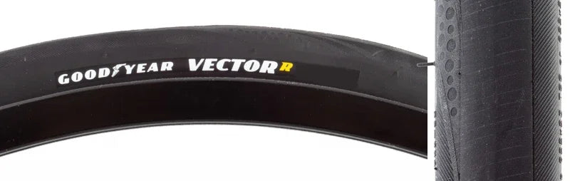 Zipp Goodyear VectorR SW Road Tire 700x35C Folding Tubeless Ready Dynamic:UHP R:Shield Black - Bicycle Warehouse