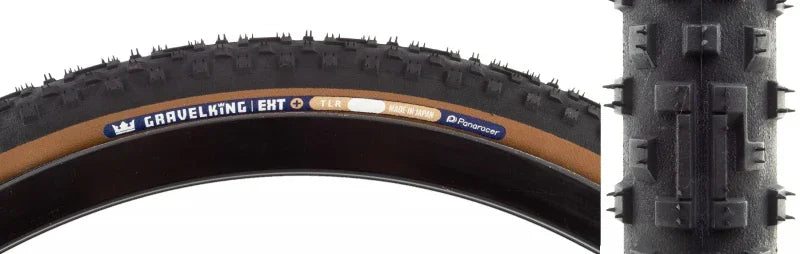 GravelKing EXT Plus Tire - 700 x 38 Tubeless Folding Black/Brown - Bicycle Warehouse