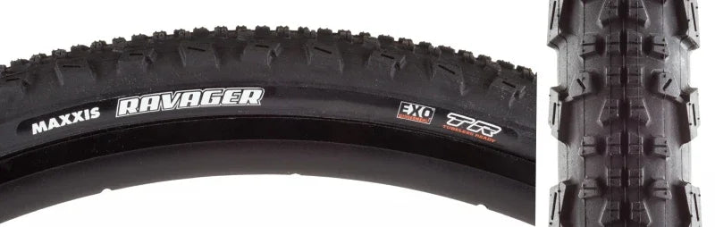 Ravager Tire - 700 x 45 Tubeless Folding Black EXO - Bicycle Warehouse