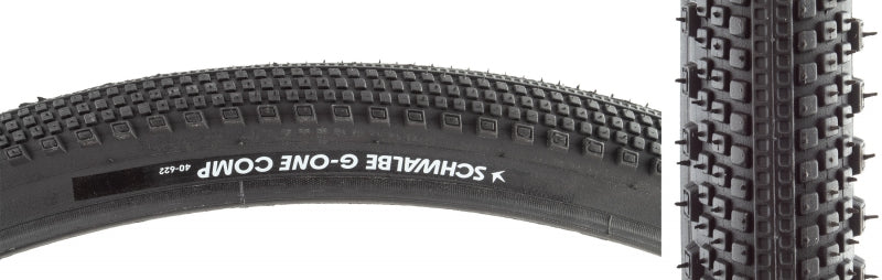 G-One Comp Tire - 700 x 40 Clincher Wire BLK Active Line K-Guard Green - Bicycle Warehouse