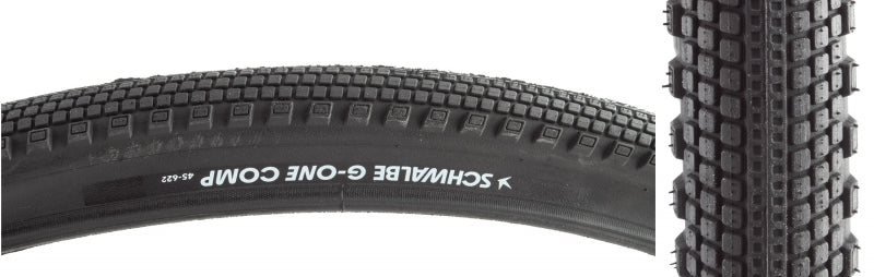 G-One Comp Tire - 700 x 45 Clincher Wire BLK Active Line K-Guard Green - Bicycle Warehouse