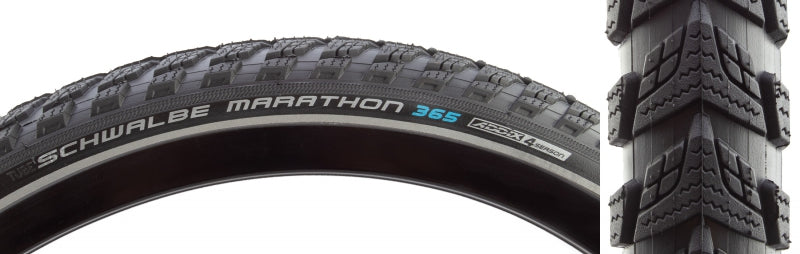 Marathon 365 Tire - 700 x 35 Clincher Wire BLK/Reflective Performance Line GreenGuard Addix 4Season E-50 - Bicycle Warehouse