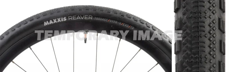 Maxxis Reaver Tire - 700 x 45 Tubeless Folding Black/Tan HYPR-X EXO - Bicycle Warehouse