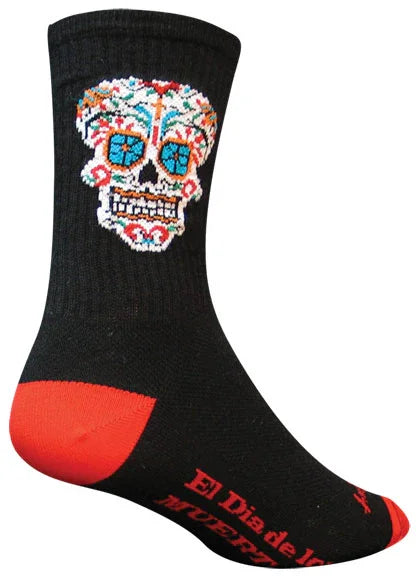 Crew El Dia Socks - 6" Black Small/Medium - Bicycle Warehouse