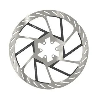 Bicycle Warehouse ROTOR SRAM HS2- 200MM, 6B, ROUNDED SL/BK - Brake Rotors - Bicycle Warehouse