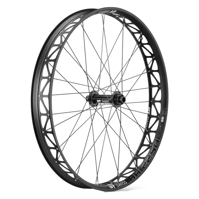 Big Ride Front Wheel - 26" 15 x 150mm Center-Lock BLK/White Clincher - Bicycle Warehouse