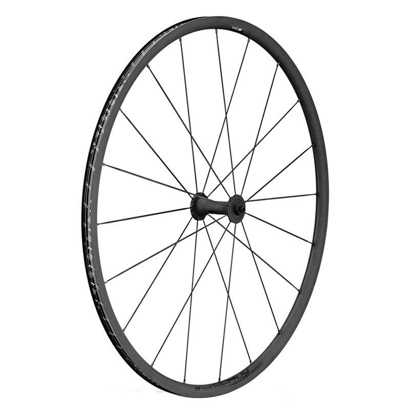 PR 1400 DICUT OXiC Front Wheel - 700 QR x 100mm Rim Brake BLK 21mm - Bicycle Warehouse