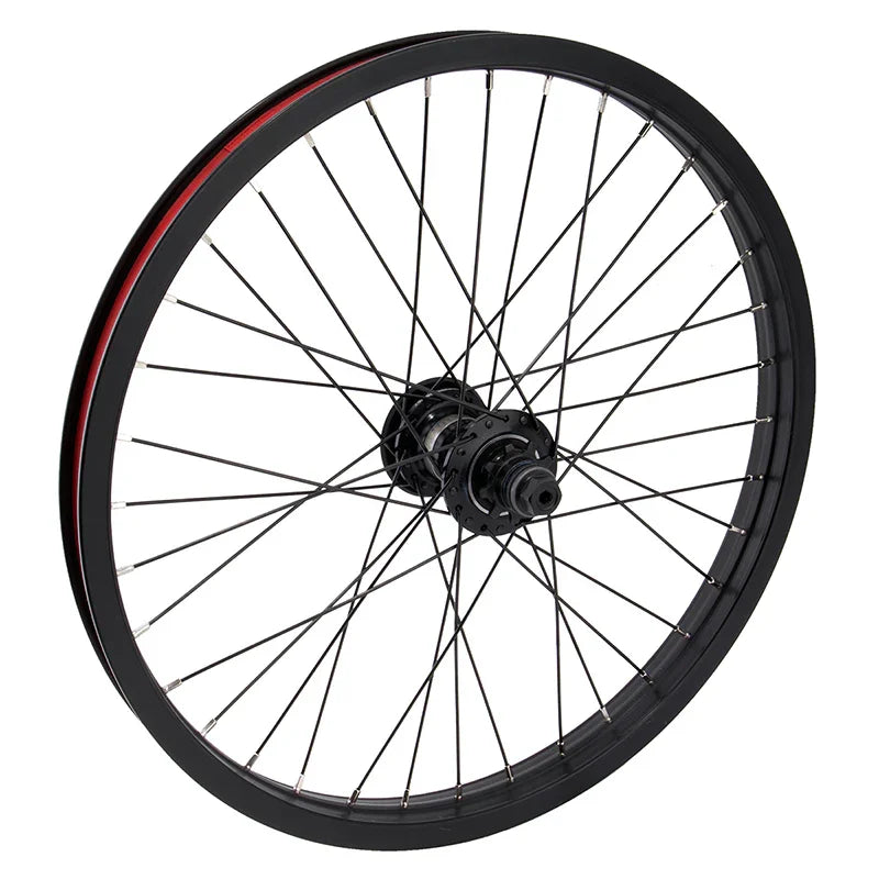 Quadrant Rear Wheel - 20" 14 x 110mm Rim Brake Freecoaster RHD Black - Bicycle Warehouse