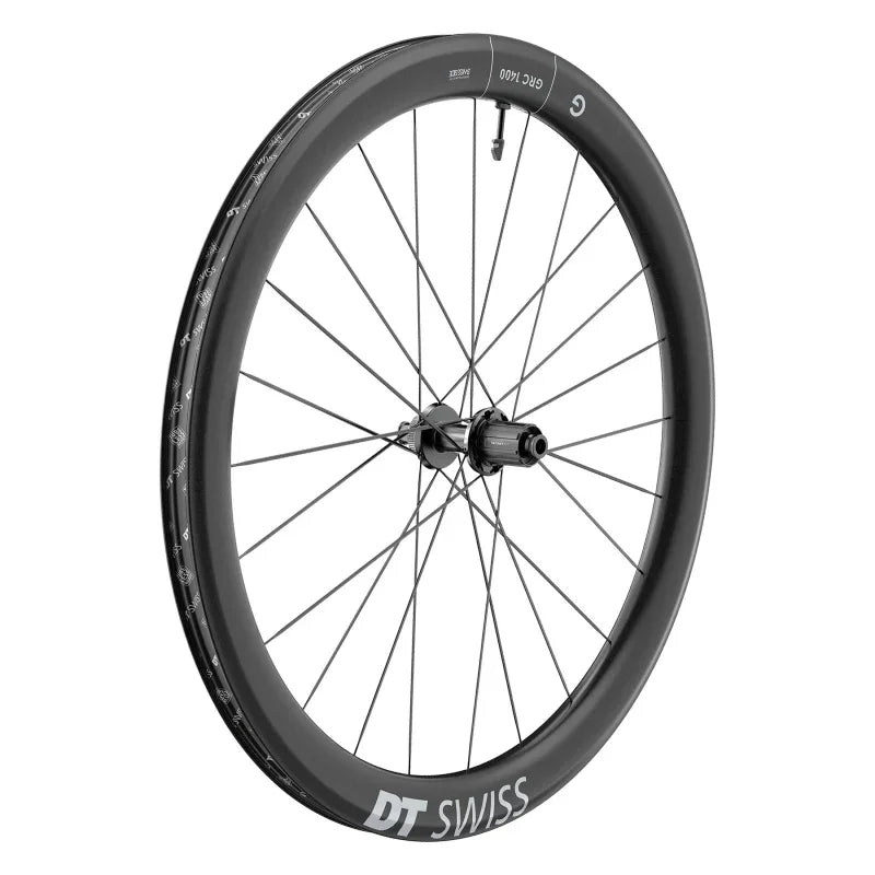 GRC 1400 DICUT 50 Rear Wheel - 700c 12 x 142mm Center-Lock HG 11 Road Ratchet EXP 36 BLK - Bicycle Warehouse