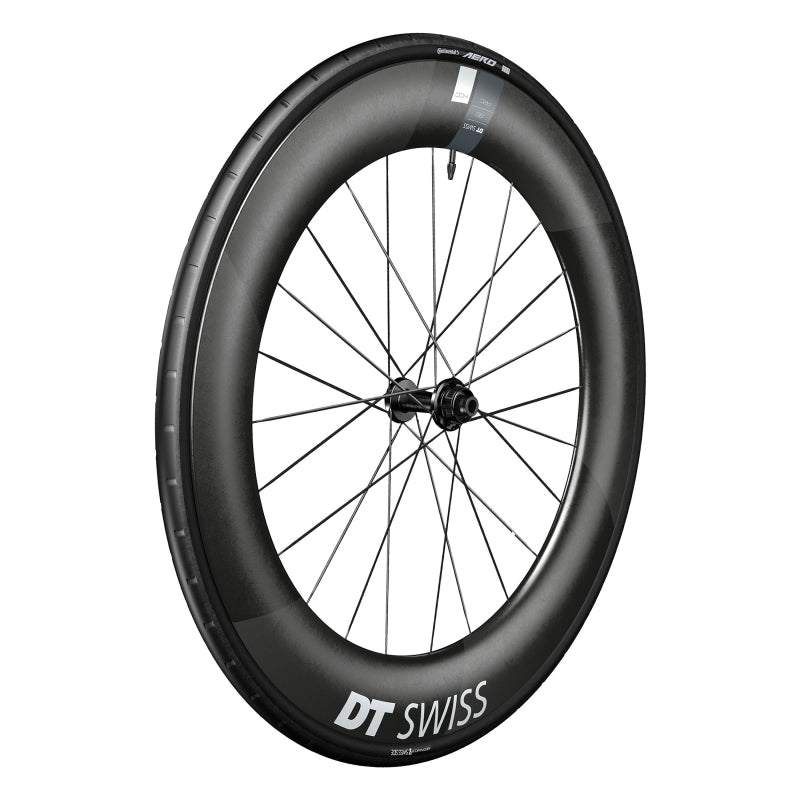 ARC 1400 DiCut 80 Front Wheel - 700 12 x 100mm Center-Lock Black - Bicycle Warehouse