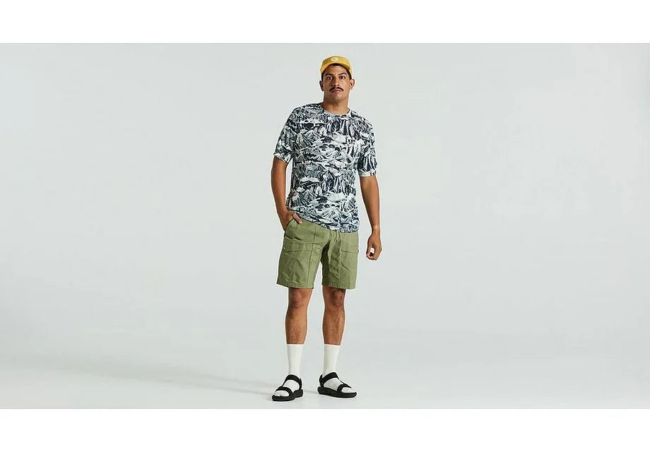 Specialized s/f riders hybrid short men green 38 - Bicycle Warehouse