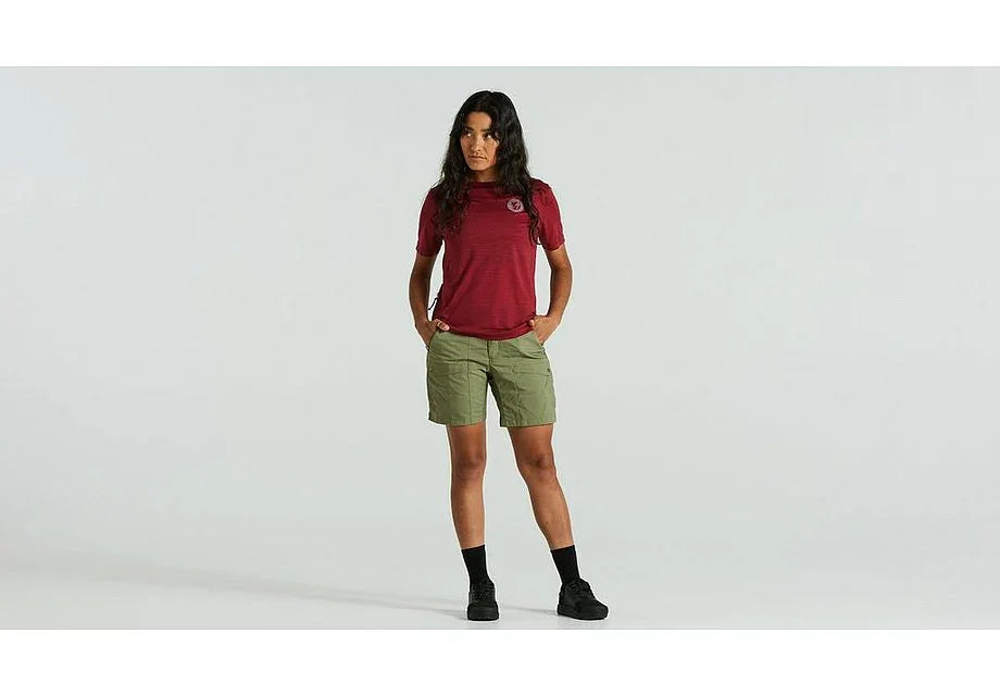 Specialized s/f riders hybrid short wmn green 4 - Bicycle Warehouse